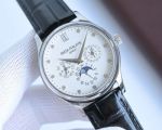 Patek Philippe Complications 39mm Cal324 Movement 48Hours Waterproof 30m Silver Case Watch
